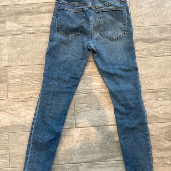 MADEWELL BUTTON FLY JEANS SZ 25 MID RISE CROP GREAT FIND - Picture 4 of 4